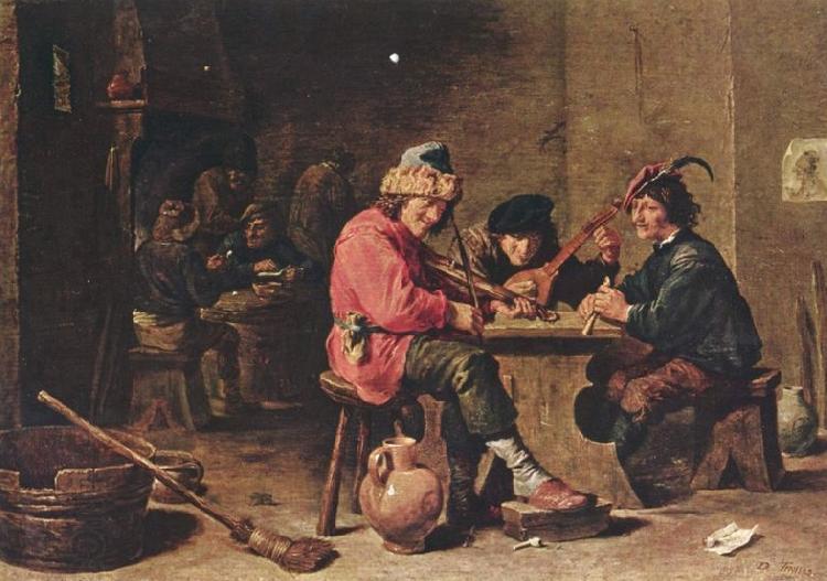 David Teniers the Younger Drei musizierende Bauern China oil painting art
